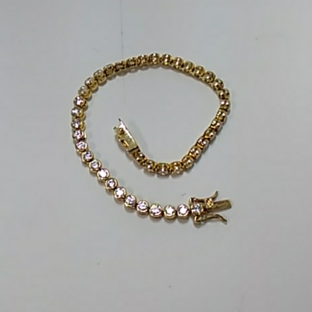 Sterling Silver Tennis Bracelet Swarovski Crystals